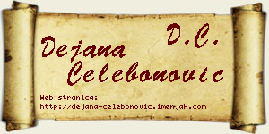 Dejana Čelebonović vizit kartica